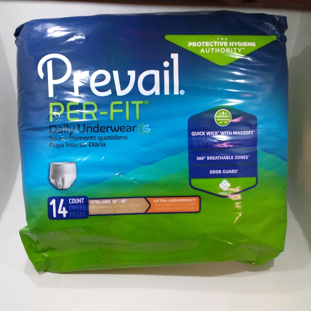 SOLD OUT !!! NOT AVAILABLE!!!! PREVAIL PER-FIT. Daily Underwater. X Large 14 c.